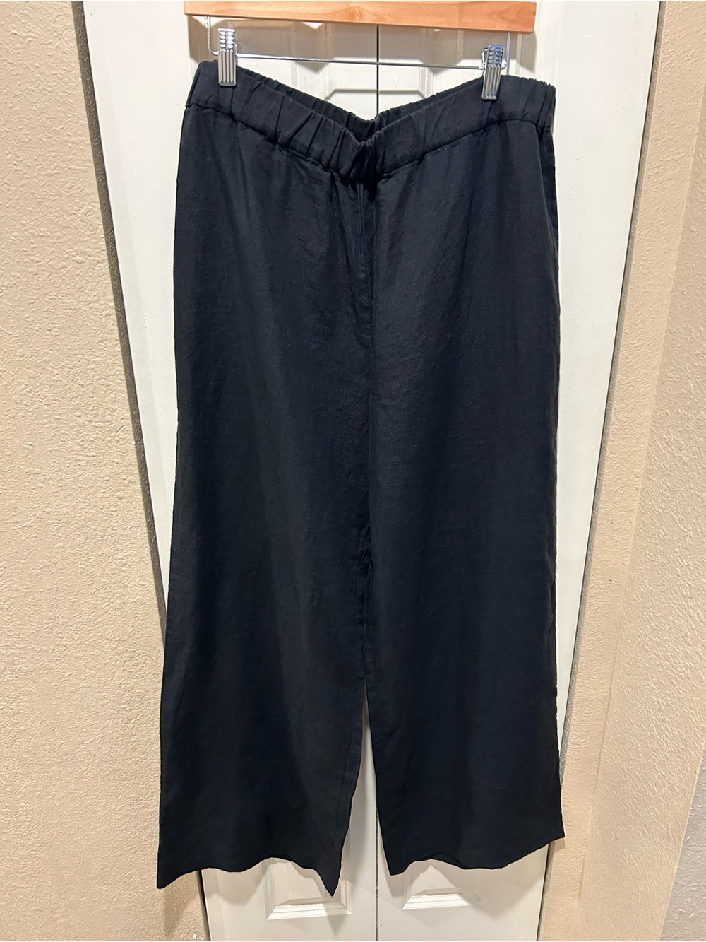 Jarbo Linen 100% Wide Leg Lagenlook Pilull On Pants , size 3/US 12 - Picture 2 of 4